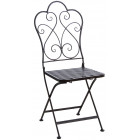 Chaise de terrasse pliante marron