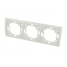 Plaque blanche triple horizontale