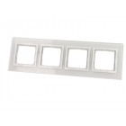 Plaque blanche quadruple