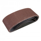 5 bandes abrasives 65 x 410 mm - Grain 60