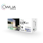 5 Spots LED LUX Blanc Chaud + Transformateur 30W - OWLIA - 50 000 heures de Durée de Vie Moyenne - Ø 70mm - PLUG & PLAY - Spots Terrasse