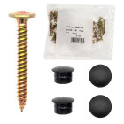 50 vis 4.8 x 40mm support bois et 4 capuchons pour clin bayha®