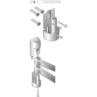 Porte serviette double blanc polypropylàne
