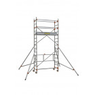 Echafaudage roulant aluminium base pliante 3.8 m, cent504714