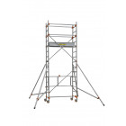 Echafaudage roulant aluminium base pliante 4.8 m, cent504735