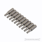 10 embouts Torx chrome-vanadium T27 SILVERLINE 509108