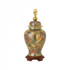 Lampe arboretum, porcelaine de kutani (sans abat-jour)