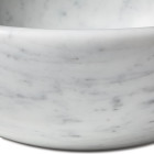 Vasque à poser ronde en véritable marbre blanc 42x15 cm