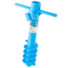 Pied à visser de parasol de plage bleu