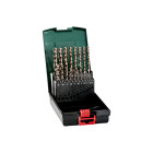 Coffret de forets 19 pièces hss-co metabo