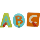 Patères pour enfant abc (lot de 3) Patères pour enfant abc (lot de 3)