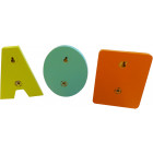 Patères pour enfant abc (lot de 3)