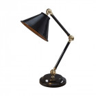 Lampe provence element, noir / laiton poli
