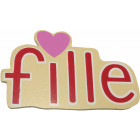 Motifs en bois fraise (lot de 6)