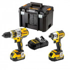 Kit DCK255M2T perceuse visseuse percussion + multi-cutter + 2 x 4,0 Ah + chargeur + TSTAK VI DeWalt