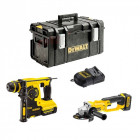 Kit DCK271M2 perforateur burineur + meuleuse + 2x4,0Ah + chargeur + DS300 DeWalt