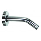Bras de douche coudé mural 130 mm laiton chromé 