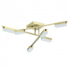 Plafonnier doré techno 6 ampoules 15 cm