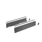 Profilé latéral de tiroir AvanTech YOU, H101mm XL450mm, anthracite, gauche et droite - HETTICH - 9353425