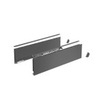 Profilé latéral de tiroir AvanTech YOU, hauteur 139 mm x NL 400 mm, Anthracite, gauche et droite - HETTICH - 9353433