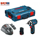 Visseuse à chocs GDR 12V-105 + 2 batteries 2,5 Ah + chargeur GAL1230CV + L-Boxx 102 Bosch