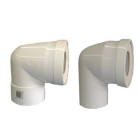 Coude de branchement wc en pvc - ø 100 mm - avec prise d'aération - femelle
