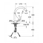 GROHE K Mitigeur moncommande évier 33786000 (Import Allemagne)
