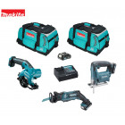 Kit MMT3WD3 scie sabre + scie circulaire + scie sauteuse + 3x2,0Ah + chargeur + 2 sacs à outils Makita