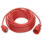 As-schwabe 51160 rallonge électrique câble pvc rouge 20m h05vv-f 3g1,5 intérieur / ip20 import allemagne