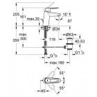 Grohe Touch Cosmopolitan Mélangeur monocommande pour lavabo