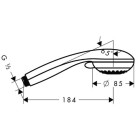 Hansgrohe 28378000 Douchette Marin vario chrome Consommation d'eau réduite