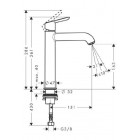 Hansgrohe 14150000 Mitigeur lavabo sportive L Régulation du débit