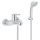 Grohe 33547002 mitigeur monocommande europlus pour baignoire avec support et pommeau de douche