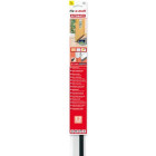 Suki Bas de porte aluminium adhésif à brosse ajustable tout sol 1 m Blanc