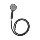 Frandis 190262 Duo Douchette 1 jet avec flexible de Douche 1,50 m Noir