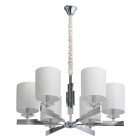 Suspension chromée megapolis 6 ampoules 146 cm