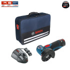 Meuleuse angulaire GWS 12-76V + batterie 2,0 Ah + chargeur GAL1230CV + sac à outils Bosch