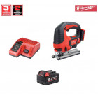 Kit M18BJSP1-SK scie sauteuse M18BJS + batterie 5,0 Ah + chargeur M12-18C Milwaukee