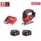 Kit M18BJSP2-SK scie sauteuse M18BJS+  2 x 5,0Ah + chargeur Milwaukee
