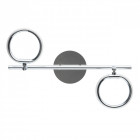 Spot chromé techno 2 ampoules 21 cm