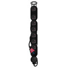 Bloc multiprises parafoudre 8 prises 16A avec interrupteur noir