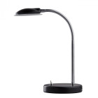 Lampe de table noire techno 1 ampoule 40 cm