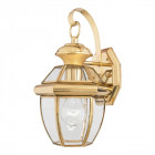 Applique newbury, laiton poli et verre, petite