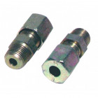 Raccord à bague m1/8 - tube 8mm (2pcs) - acier - m1/8 - tube 8mm (2pcs)