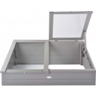 Serre de jardin en pin 41 cm de hauteur gris