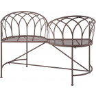 Banc des amoureux en métal