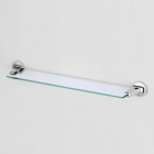 Tablette de salle de bain fixations chromées