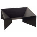 Brasero en acier peint pieds géométriques 80 cm