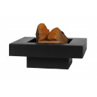 Brasero en acier peint plateau design 70 cm