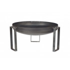 Brasero en acier rond pieds design 70 cm